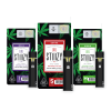 STIIIZY disposable vape pen with ceramic coil and indicator light, available in multiple cannabis strains
