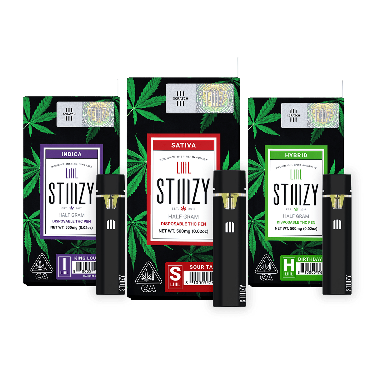 IMG_1778.png STIIIZY disposable vape pen with ceramic coil and indicator light, available in multiple cannabis strains
