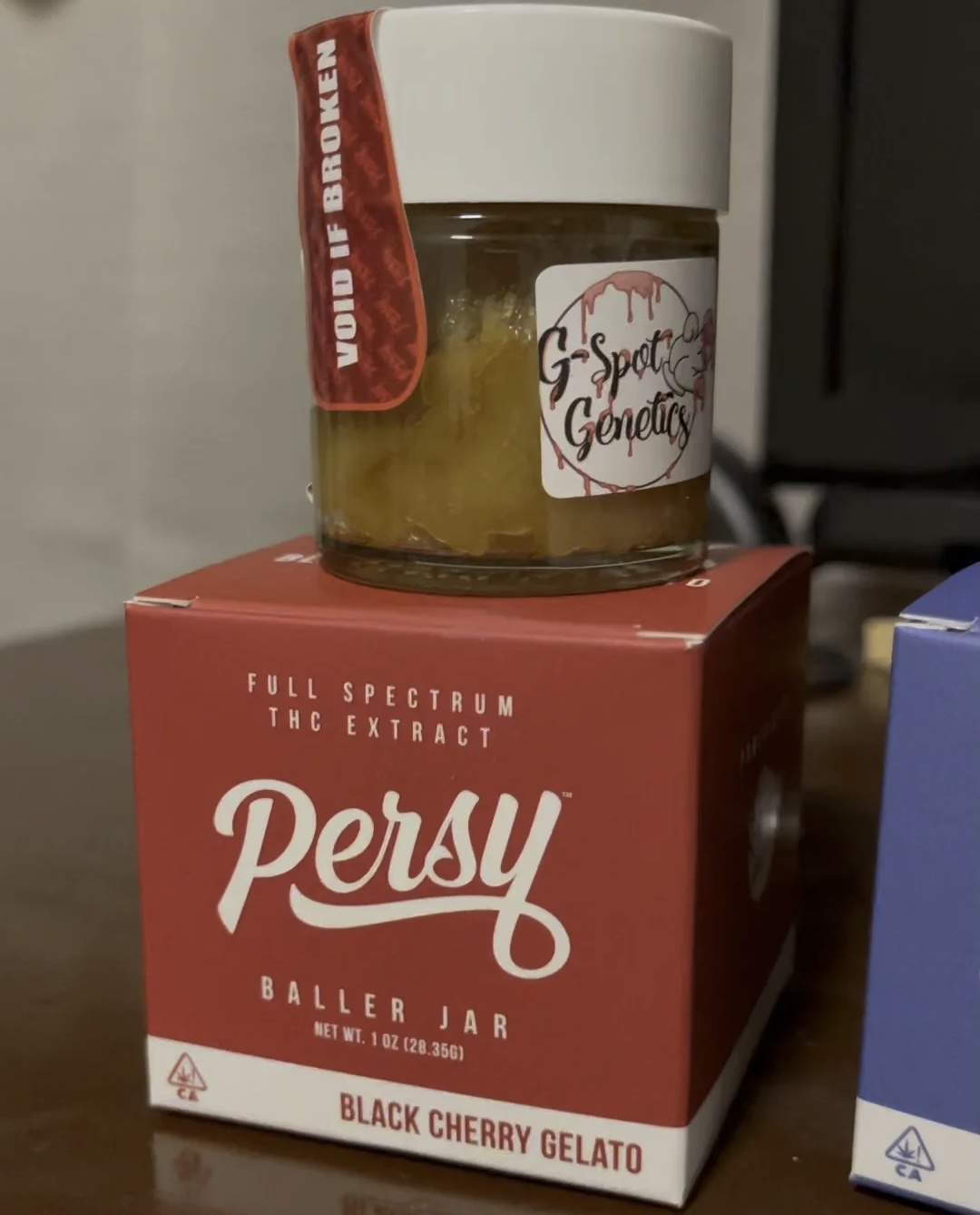 IMG_8667.jpg Black Cherry Gelato Persy concentrate texture detail highlighting terpene-rich extract quality
