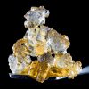 Close-up of semi-transparent THCA diamond crystals showing solid crystalline cannabis concentrate structure