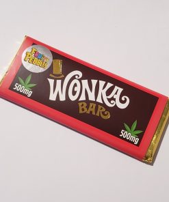 Wonka Bars 500mg THC cannabis chocolate bar front packaging
