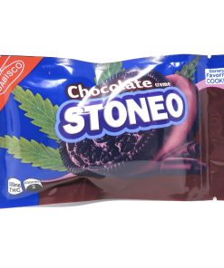 Oreo Chocolate Stoneo 500mg cannabis-infused cookie package containing two 250mg THC cookies