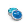 Bliss Blue Raspberry cannabis-infused gummy tin with 10 pieces, each containing 25mg THC, totalling 250mg per package