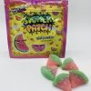 Stoner Patch Watermelon Gummies bag with 500mg THC, sour watermelon cannabis-infused candy edibles