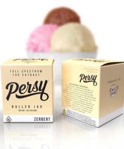Persy Baller Jar live resin jar open showing amber-colored cannabis extract