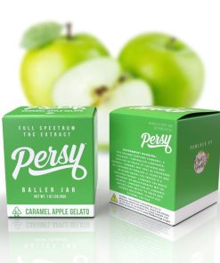 Persy Baller Jar live resin concentrate jar with labeled lid on flat surface