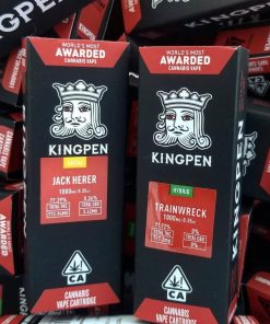 710 Kingpen cannabis vape cartridges displayed together showing product packaging