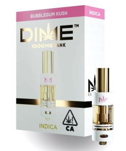 Dime Industries cannabis vape cartridge packaging front view