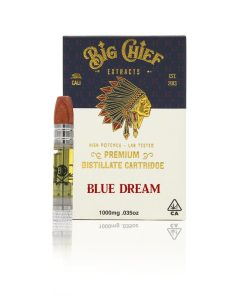 Big Chief 1G distillate vape cartridge packaging front view