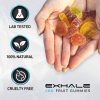 Exhale full spectrum CBD gummies bottle with fruit-shaped vegan gummies