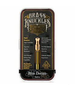 Brass Knuckles Blue Dream 1 gram vape cartridge with blueberry sativa oil