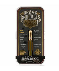 Brass Knuckles Skywalker OG 1 gram indica vape cartridge with packaging