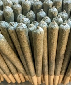 Indica pre-rolls 1.5g pack featuring multiple strain options including Grandaddy Purp, Bubba Kush, and Northern Lights