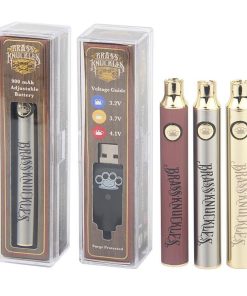 Brass Knuckles OG cannabis oil cartridge with 510-thread connection close-up