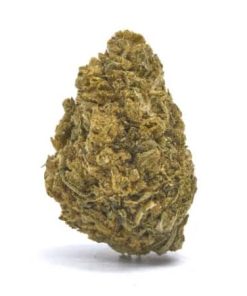 Headband CBD hemp flower buds showing dense trichome-covered nugs from OG Kush and Sour Diesel hybrid strain