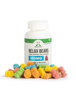 Organic CBD Relax Bears (300mg) - Vegan Gummy Bears for Stress Relief