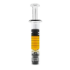 Flavored THC distillate syringe with premium cannabis concentrate