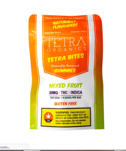 Tetra Power Bites Edibles 30mg THC chocolate treats in white package