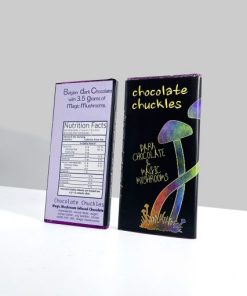 Chocolate Chuckles candies in purple wrappers, individually wrapped, soft marshmallow texture with rich chocolate coatin