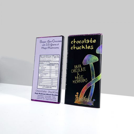 Chocolate Chuckles Bar – 12 Pieces Close-Up Chocolate Chuckles candies in purple wrappers, individually wrapped, soft marshmallow texture with rich chocolate coatin