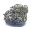 Gorilla Glue hybrid cannabis strain buds with frosty dark olive green appearance