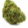 Gelato cannabis strain buds showing dense forest green nugs with bright orange pistils and deep purple hues