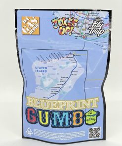 BluePrint Gumbo seasoning in a shaker, rich blend of spices for flavorful gumbo.