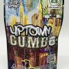 Uptown Gumbo strain nugs showing purple, blue, and dark green hues with heavy trichome coverage — Florida Gas Packs