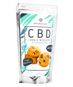 Neurogan CBD Cookies - Gluten-Free, Vegan, 25mg CBD per Cookie - Delicious Hemp Snack