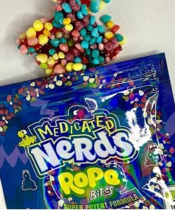 Nerds Rope 400mg THC edible in So Very Cherry flavor from Florida Gas Packs
