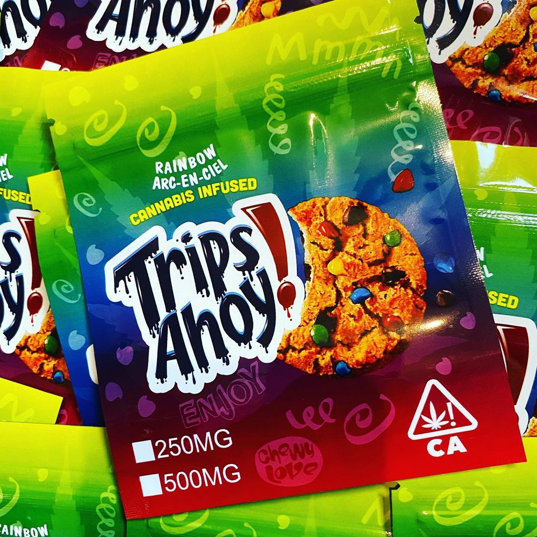 Trips Ahoy THC Cookies Packaging – Florida Gas Packs Trips Ahoy Cookies - Crunchy chocolate chip cookies with nuts, perfect for snacks. Enjoy the classic taste!