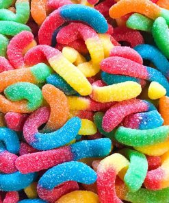 Bulk THC gummy worms edibles pack options showing 5 to 100 pack quantities available for order