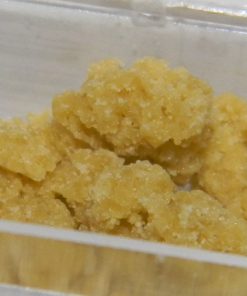White Fire OG Wax concentrate 84% THC golden wax in glass container from Florida Gas Packs