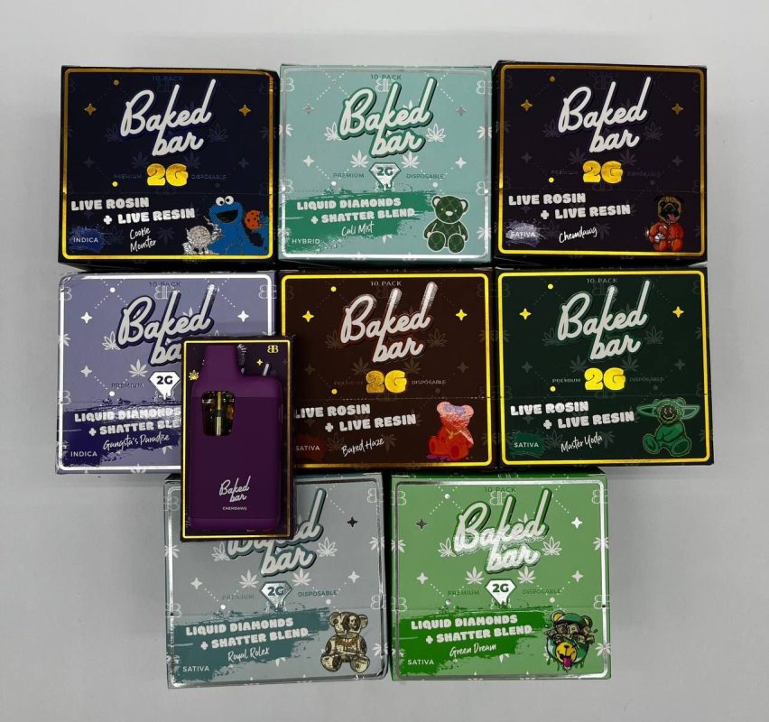 Authentic Baked Bar 2g Disposable vape pen available at Florida Gas Packs for $20
