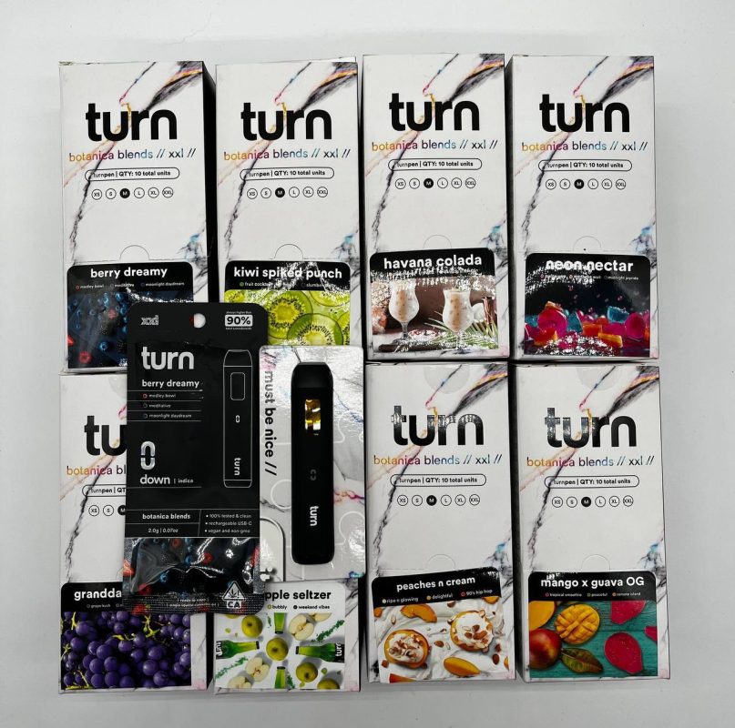 Authentic Turn 2g Disposable vape pen available at Florida Gas Packs marijuana dispensary