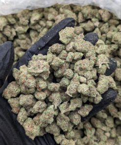 **"Slurricane Smalls Cannabis Buds - Dense, Frosty Green Nugs with Purple Haze"**