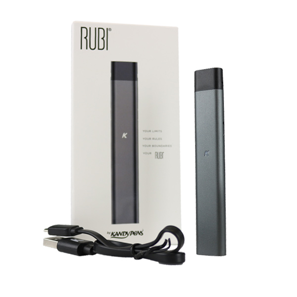 KandyPens Rubi oil vape pen in sleek compact design showing 4-inch height and refillable pod system