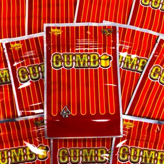 Gumbo Weed – Premium Bag Appeal Gumbo cannabis strain: dense green buds with purple hues, earthy aroma, and balanced high.