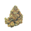 Orange Cookies indica-dominant hybrid cannabis strain with dense minty green nugs and fiery orange hairs