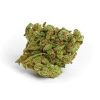 Pineapple Express hybrid cannabis strain dense olive-colored buds with tropical pineapple and mango aroma