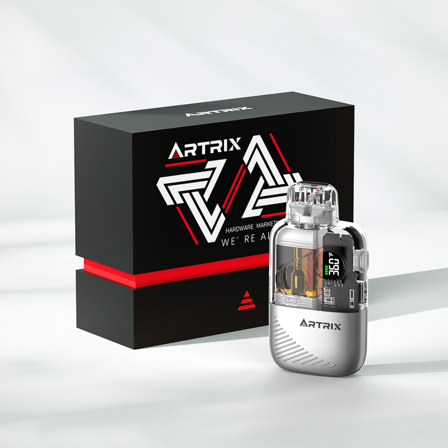 Bubble Vape Device — Type-C Port & Snap-In Tip Detail Bubble vape device with sleek design and LED lights, perfect for flavorful vaping.