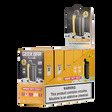Geek Bar Pulse X 25k — Dual Display Detail Vape device with vibrant banana taffy freeze flavor, 25k puffs capacity