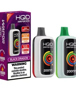 HQD Wapor Pro 20K Disposable Vaporizer - 20% Nicotine, 2000 Puffs, Bold Tobacco Flavor